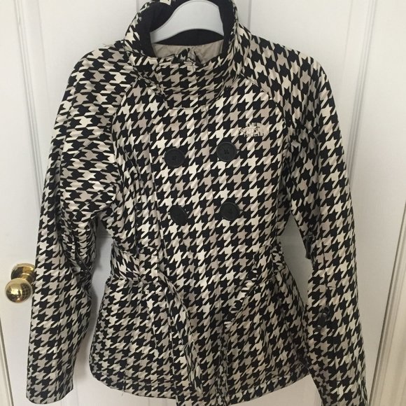 Womens Houndstooth Winter Jacket 